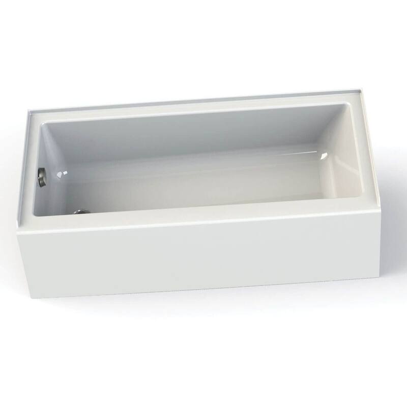 Maax Rubix Access 60" Alcove Acrylic Soaking Tub with Left Drain and