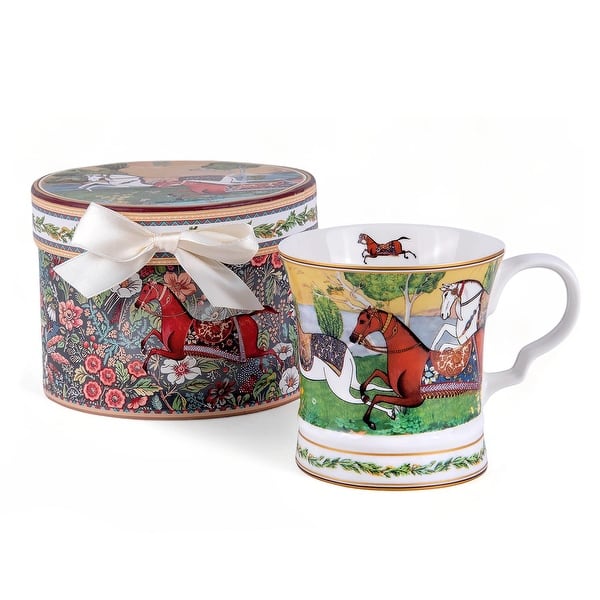 Vintage Horses 9.5 fl oz. Bone China Mug in a Gift Box - On Sale - Bed Bath  & Beyond - 42225164