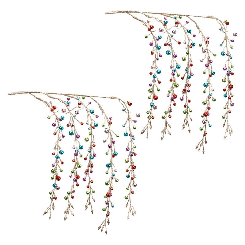 Hanging Bead Spray (Set of 2) - 28 x 3 x 12