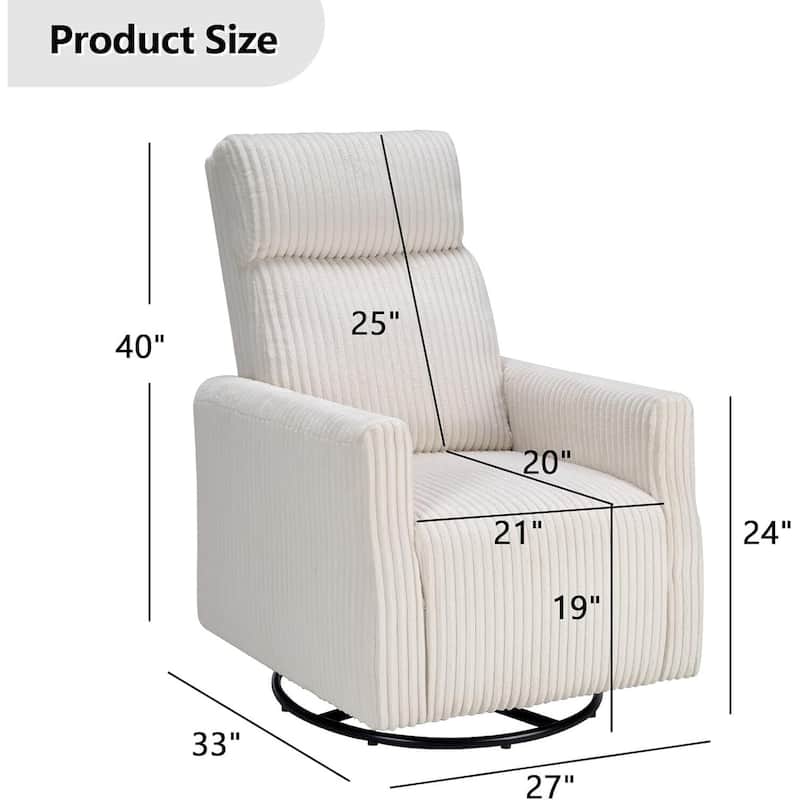 Swivel Accent Chair, Soft Fabric Chair with High Back, Comfy Single Sofa Chair Swivel Chairs for Living Room Bedroom