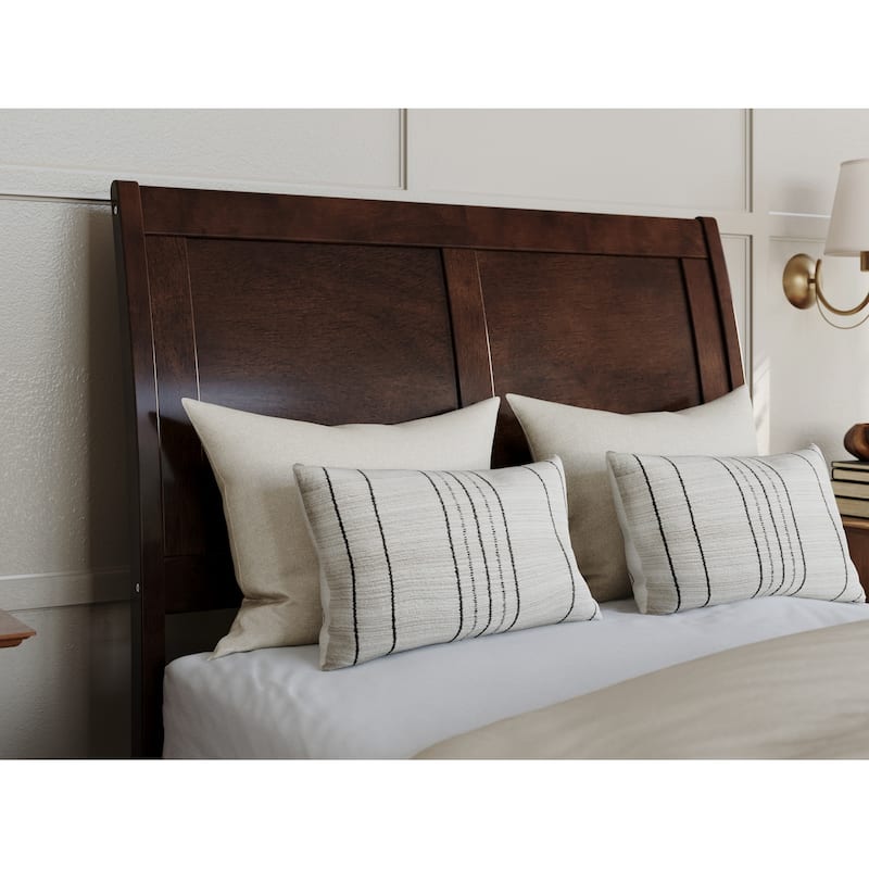 Portland Solid Wood Foundation Bed with Matching Footboard