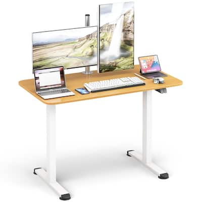 Gymax Electric Standing Desk Adjustable Stand up Computer Desk