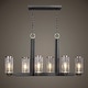 preview thumbnail 5 of 9, Uttermost 21333 Jarsdel 6 Light 45" Wide Linear Chandelier