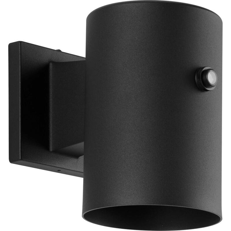 Progress Lighting 7" Tall LED Outdoor Wall Sconce with Photocell - Black