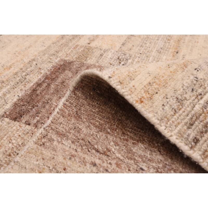 ECARPETGALLERY Hand-knotted Opulence Beige Wool Rug - 7'11 x 9'5