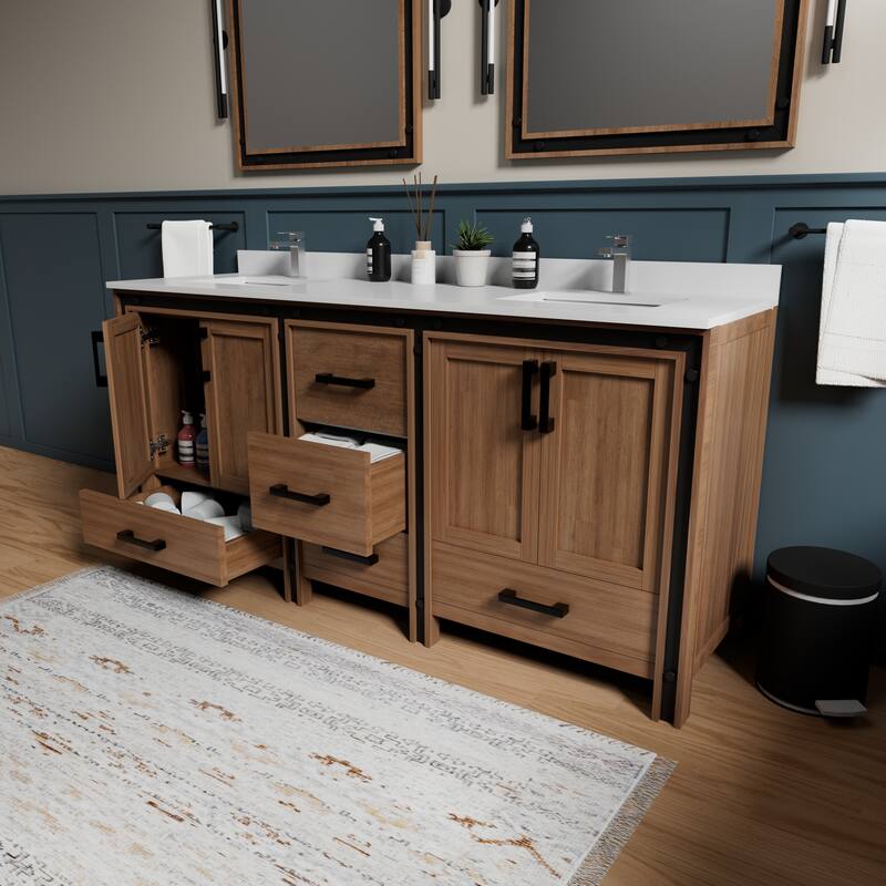 Ziva Bath Vanity No Top and Mirror