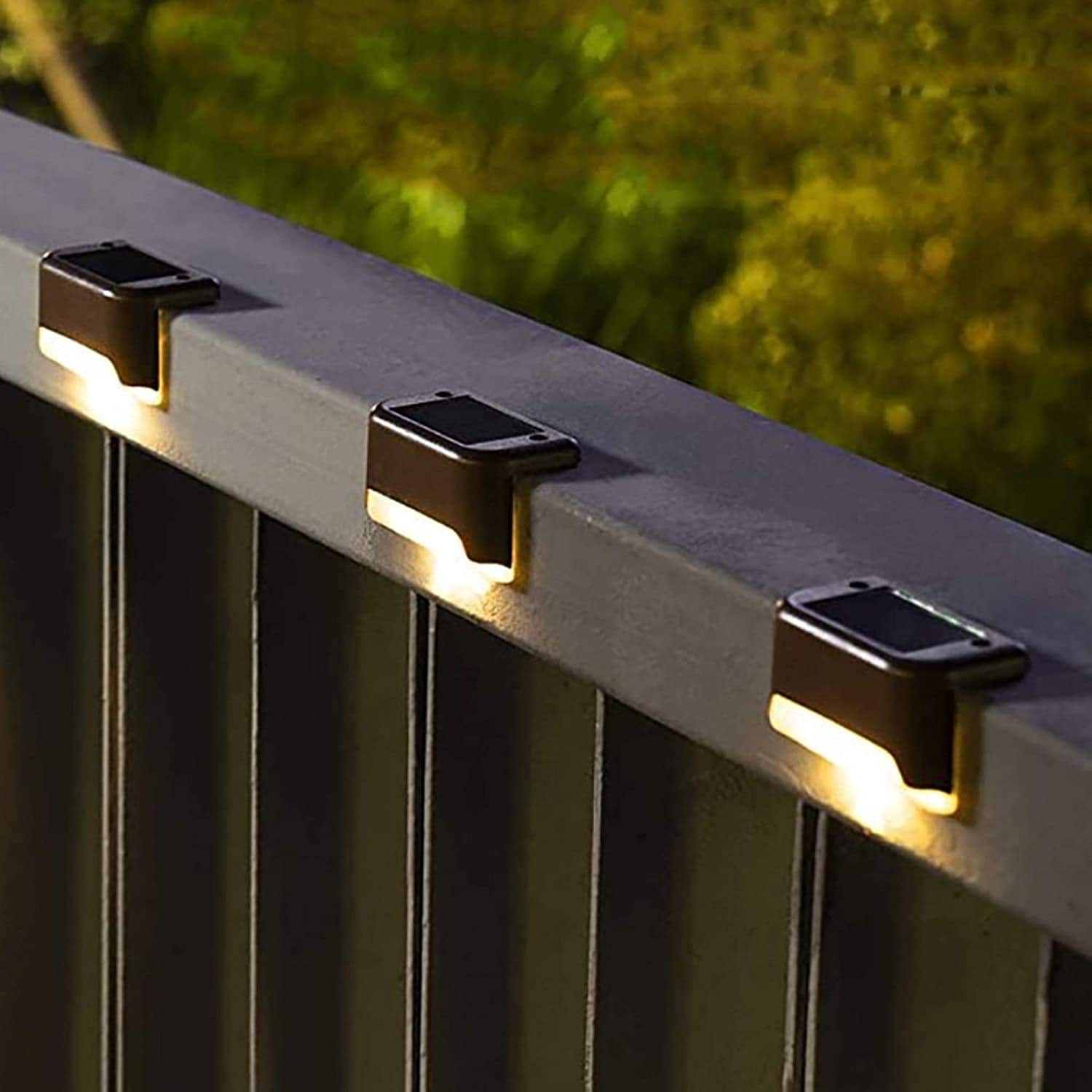 Solar deck fence lights discount