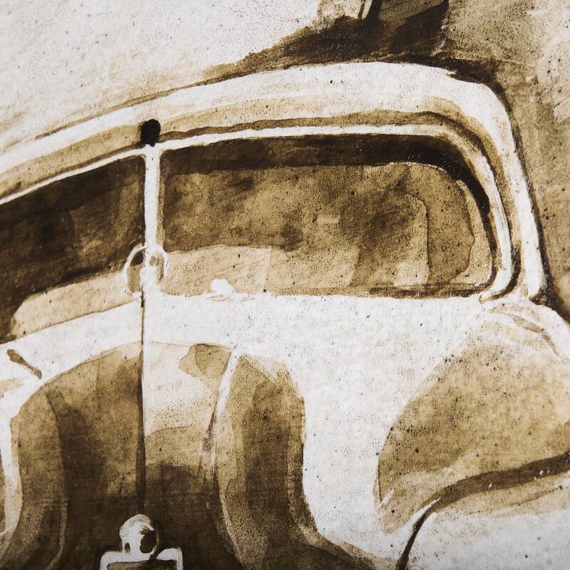 Vintage Car Picture III (48 x 36) Canvas Art Print