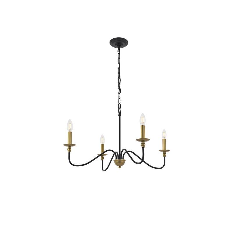 Rohan 4 light Matte Black Pendant