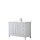Option White, Chrome Trim, White Cultured Marble Top