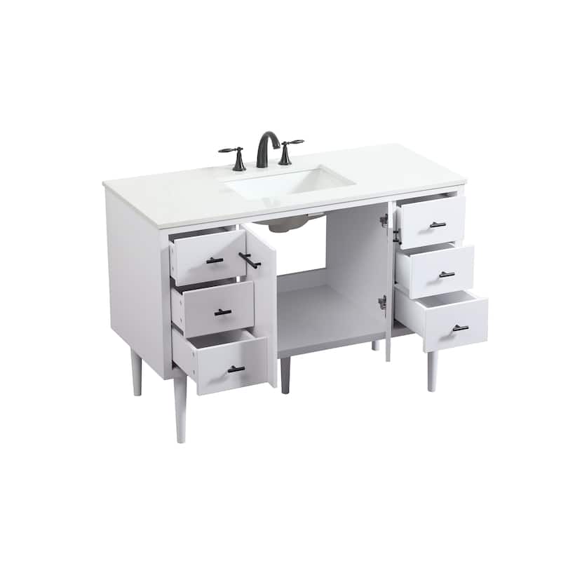 Fern 36 - 48 Inch Single Bathroom Vanity