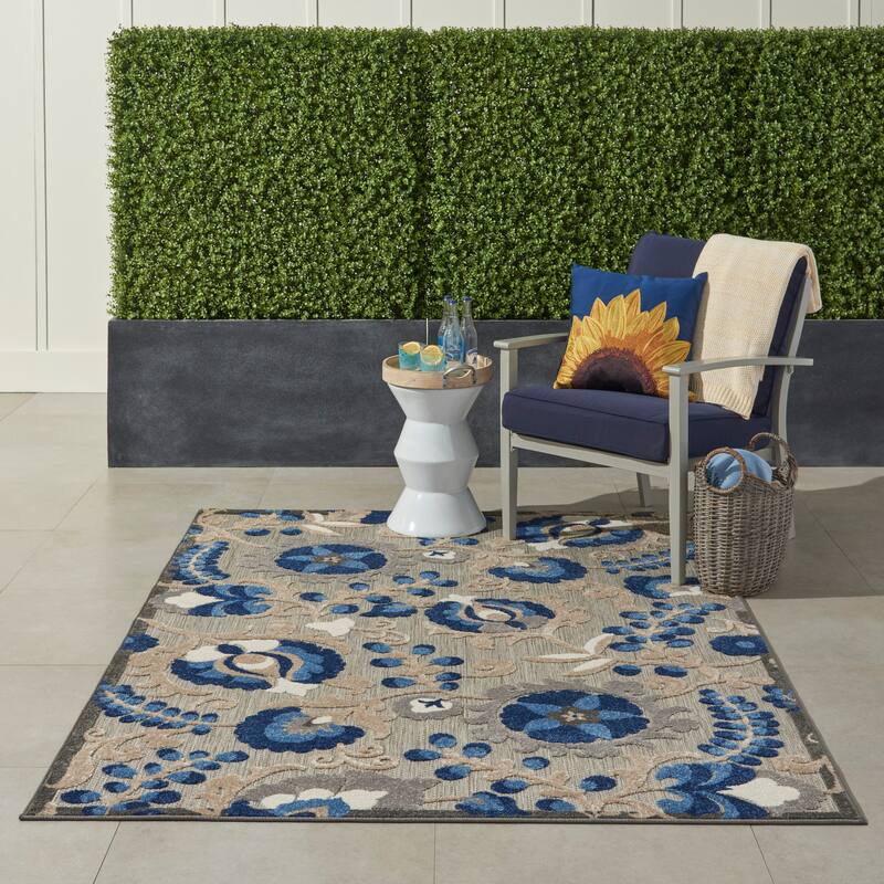 Copper Grove Alyssum Multicolor Indoor/Outdoor Rug.