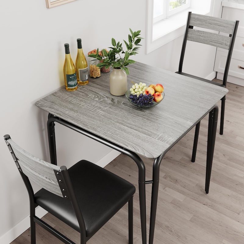 Dining Table for 2, Space Saving Square Dinette for Kitchen, Dining Room