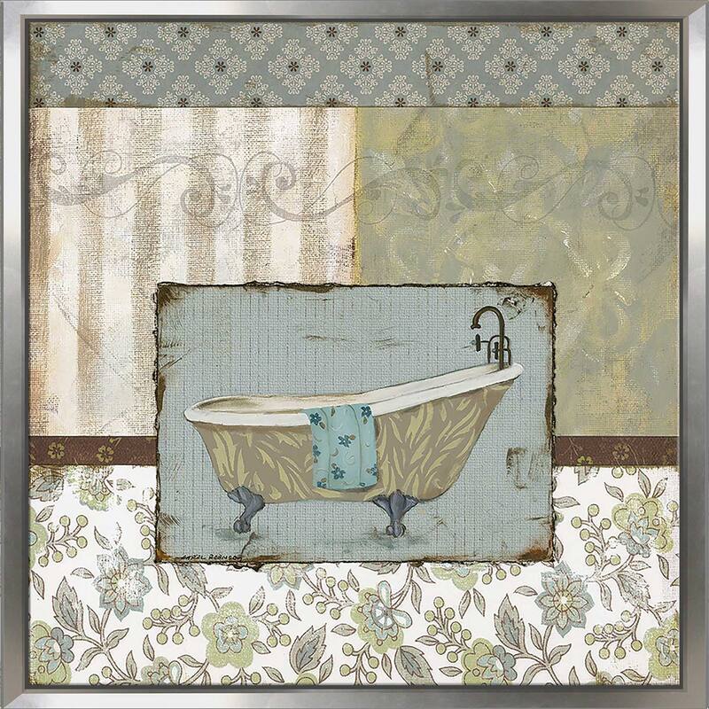 "Country Style Bath II" Print on Floating Canvas