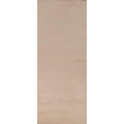 Hand Knotted Oriental 100% Wool Carpet Modern Solid Peach Gabbeh Runner Rug - 8' 3'' X 2' 7''
