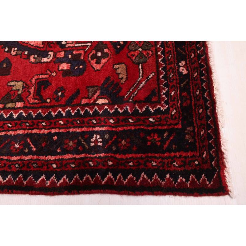 ECARPETGALLERY Hand-knotted Andelz Red Wool Rug - 3'5 x 10'2