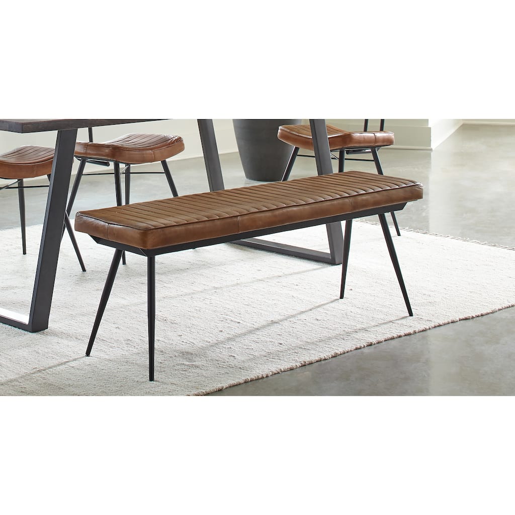 Willacy Upholstered Tufted Cushion Side Bench