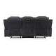 preview thumbnail 20 of 35, Brynda Corduroy 3-Piece Manual Double Reclining Sofa Sets