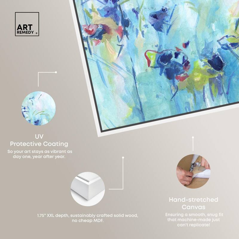 Heavenly Blue I Canvas by Art Remedy