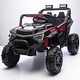 preview thumbnail 2 of 26, 24V Kids Ride-On Car with Electric UTV Remote Control, 400W Motor, 4WD, Music, USB, lights & Shock Absorbers - Electric Vehicle Black