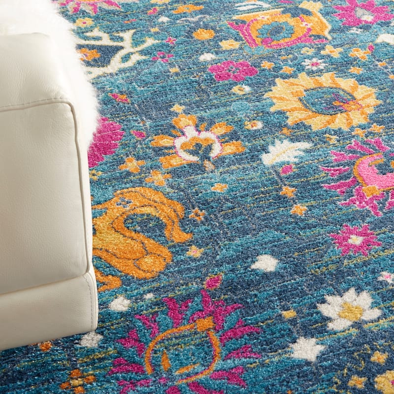 Nourison Passion Boho French Country Floral Area Rug.