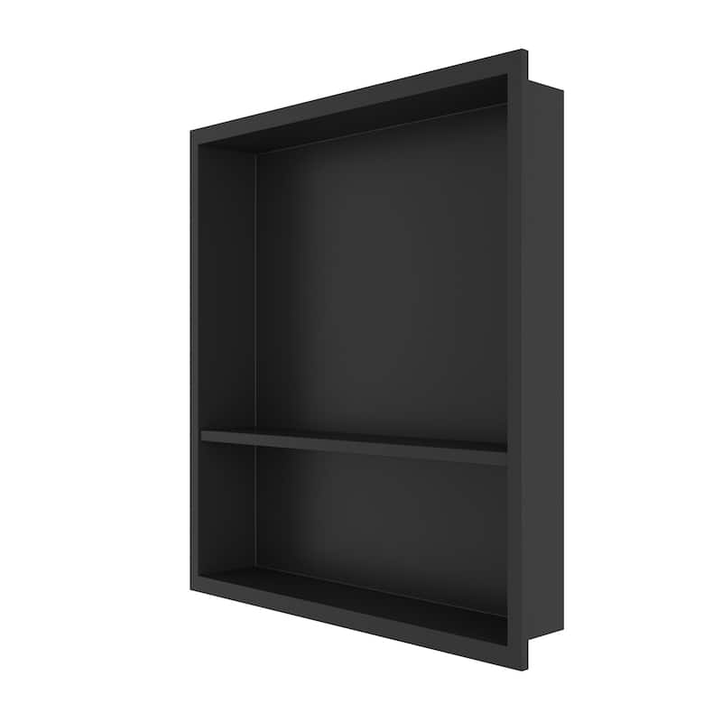 CRAFT + MAIN N2022S 22-11/16" H x 20-11/16" W Stainless Steel Shower - Matte Black