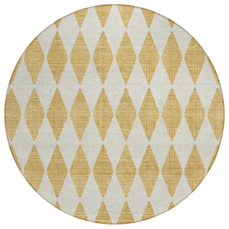 Machine Washable Indoor/ Outdoor Chantille Argyle Rug