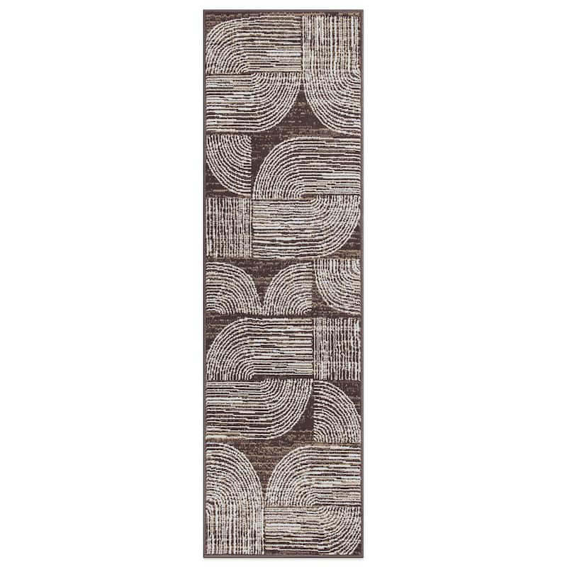 World Rug Gallery Geometric Arch Area Rug