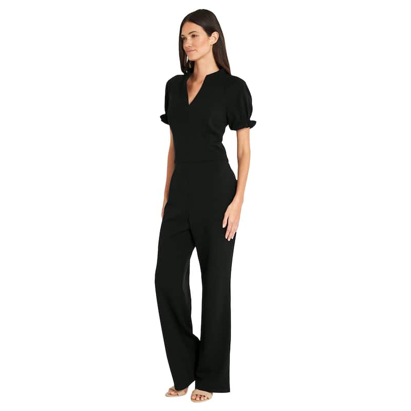 Maggy London Ruffle Sleeve Jumpsuit - Black - 4