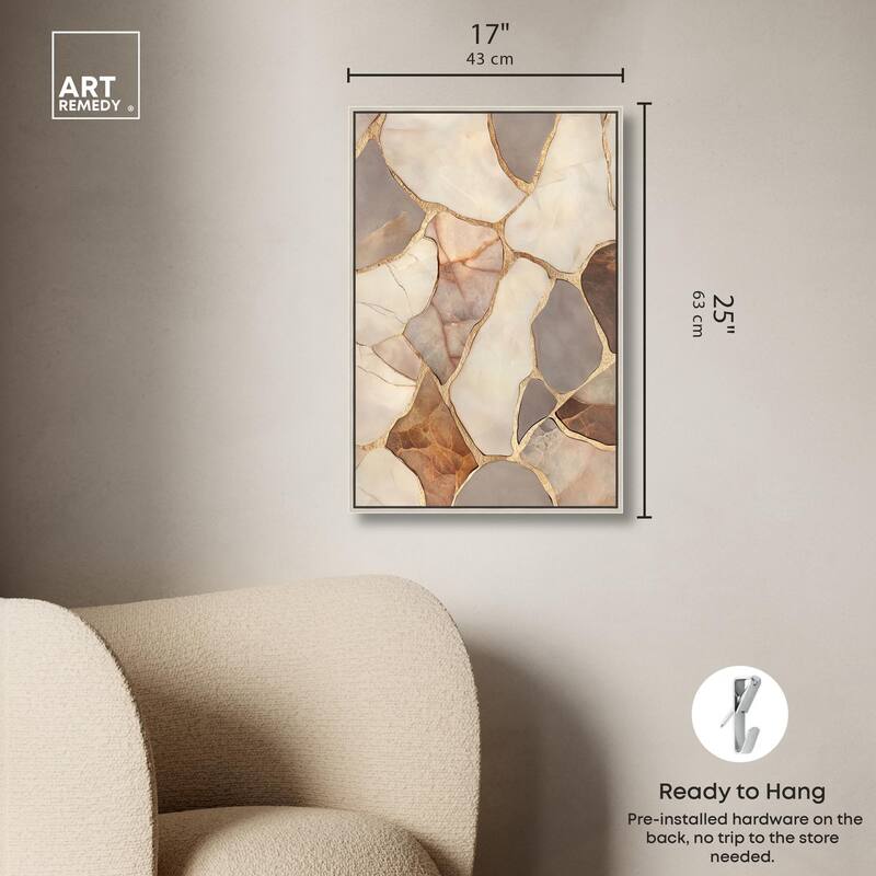 Textured Earthy Tones III Canvas by Art Remedy