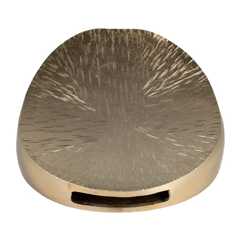 Sagebrook Home Metal, Etched Oval Vase