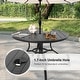 preview thumbnail 73 of 71, Nuu Garden Rattan Metal Patio Dining Set with Umbrella Hole, Zippered Cushions
