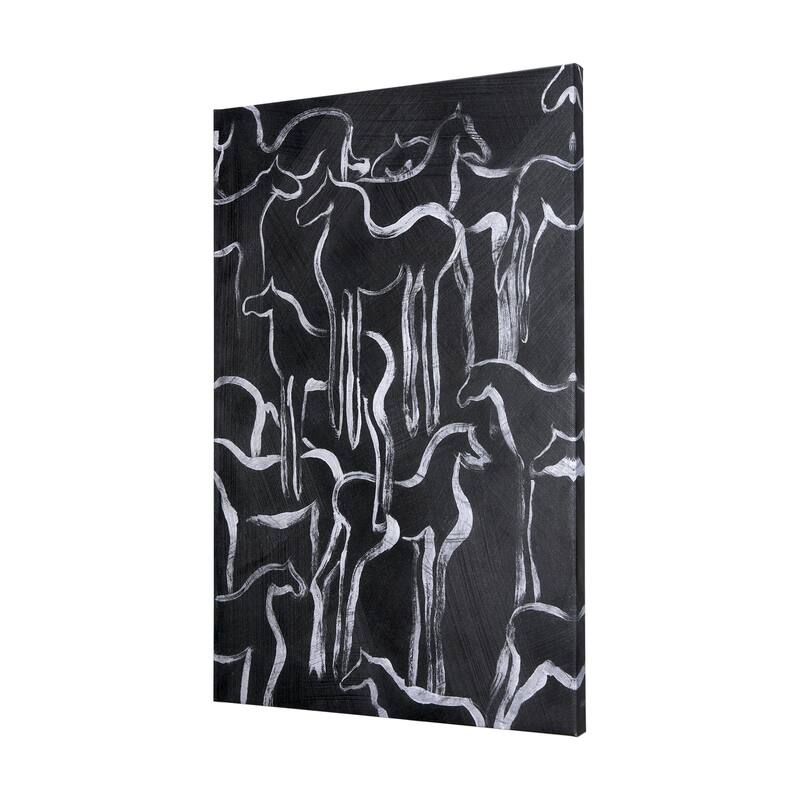 Horse Herd II (40 x 60) Canvas Art Print