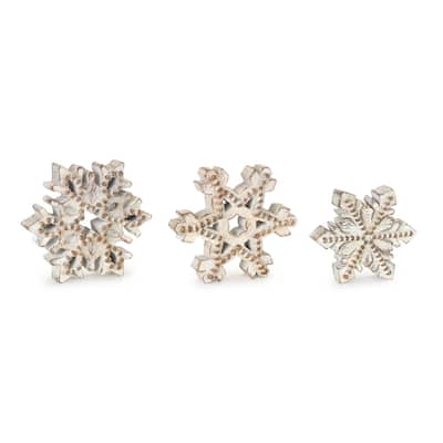 Snowflake Tabletop Decor (Set of 3)