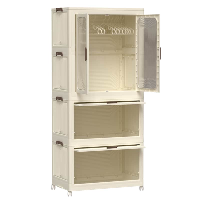 Portable Wardrobe Closet Storage Organizer for Clothes