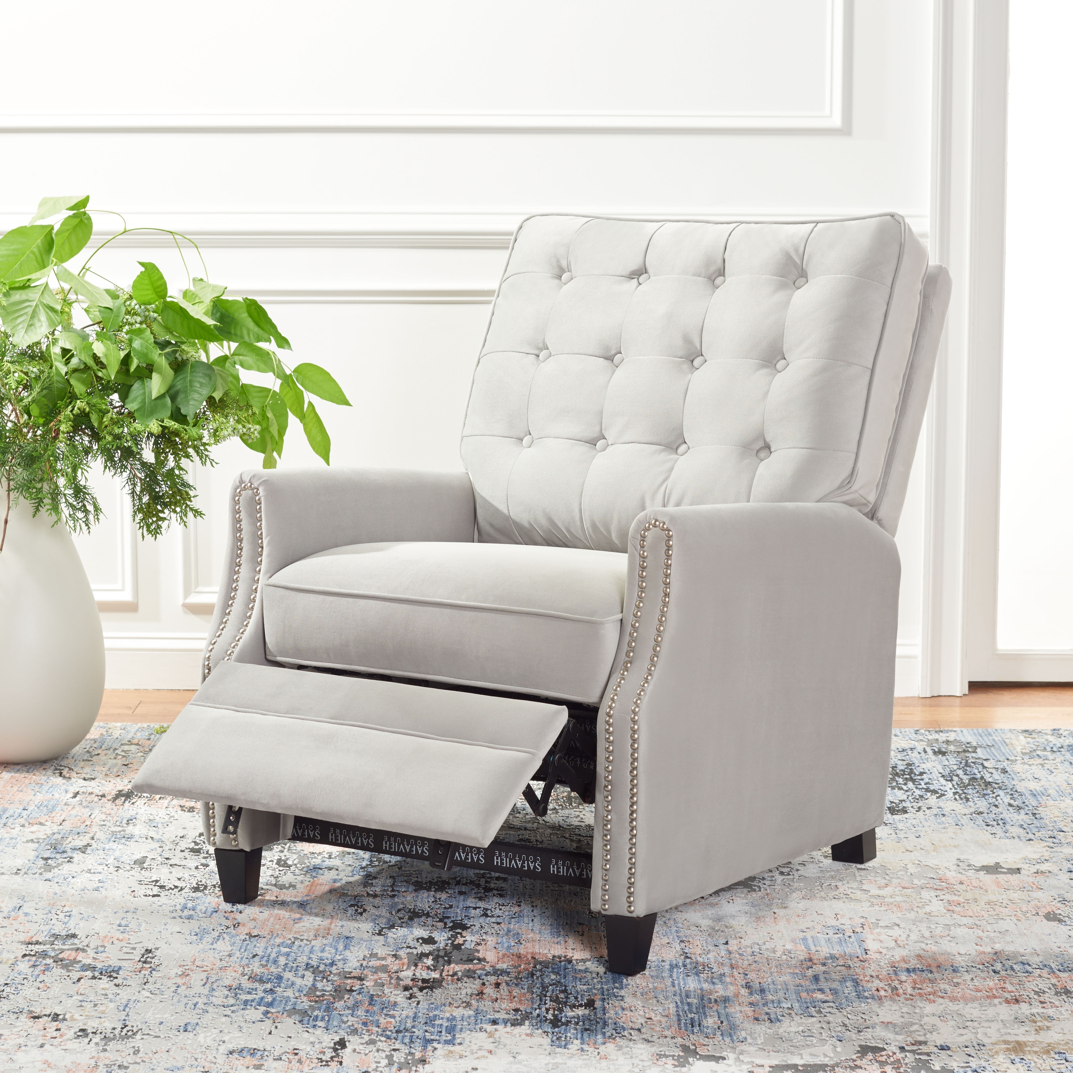 SAFAVIEH Couture Leona Tufted Recliner 31