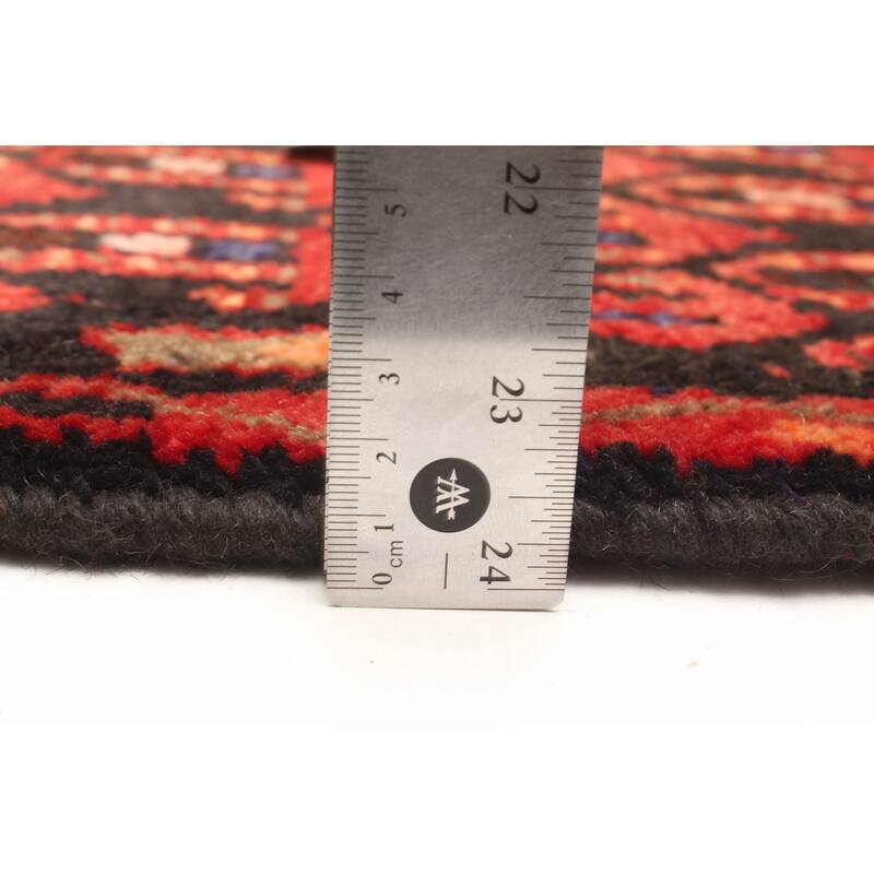 ECARPETGALLERY Hand-knotted Andelz Dark Red Wool Rug - 3'8 x 8'10