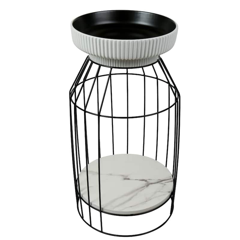 Fine Fixtures Dumbo Modern Bathroom Vanity -Black Rack with Vessel Sink