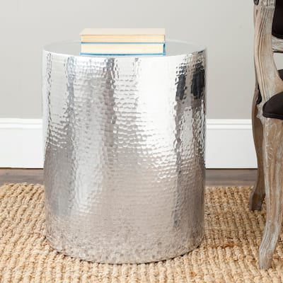 SAFAVIEH Polonium Silver Table - 17.3" x 17.3" x 20.3"