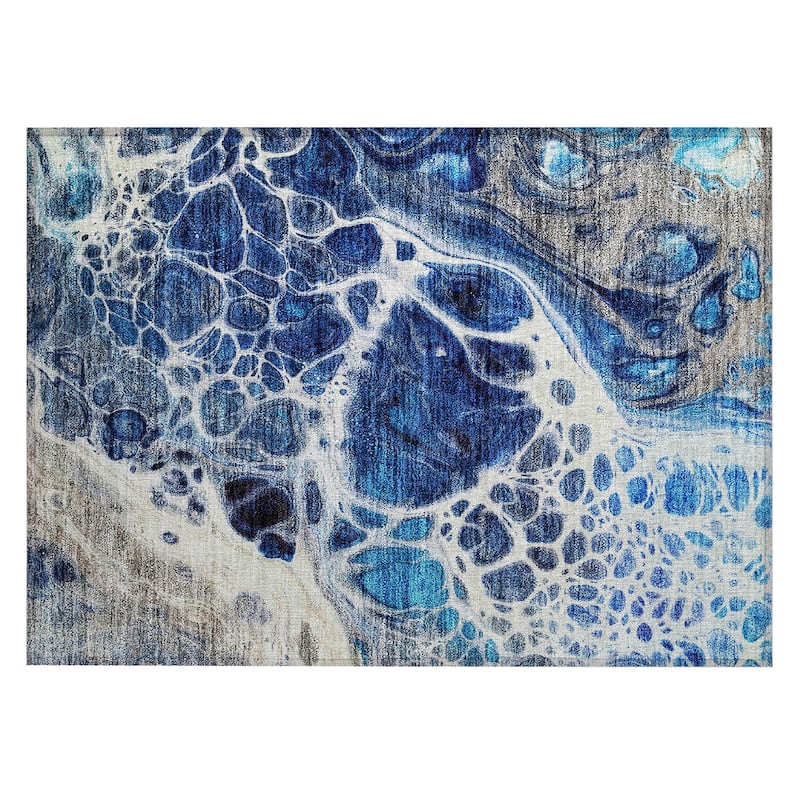 Machine Washable Indoor/ Outdoor Chantille Contemporary Rug