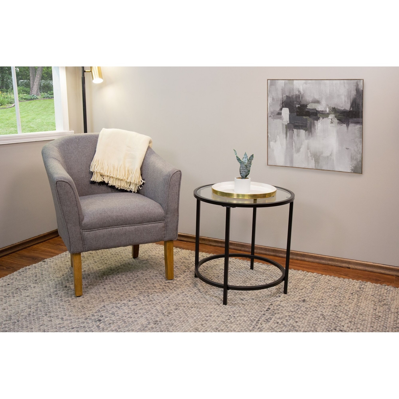 Charcoal grey best sale tub chair