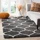 preview thumbnail 75 of 164, SAFAVIEH Hudson Shag Ogee Trellis 2-inch Thick Area Rug 11' x 15' - Dark Grey/Ivory - Rectangle