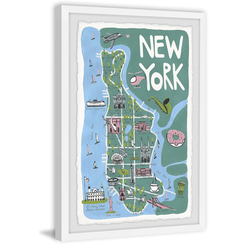 'New York Escape' Framed Painting Print