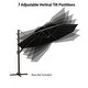 preview thumbnail 27 of 35, Luxury Patio Cantilever Umbrella with Round Double Top