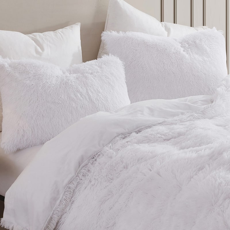 Long Plush Shaggy Comforter Set