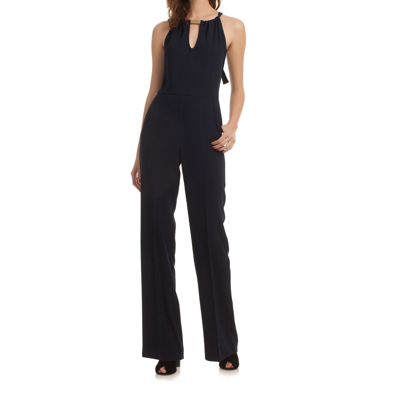 trina turk navy jumpsuit