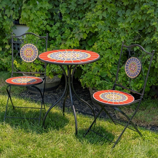 Red outdoor bistro sets hotsell