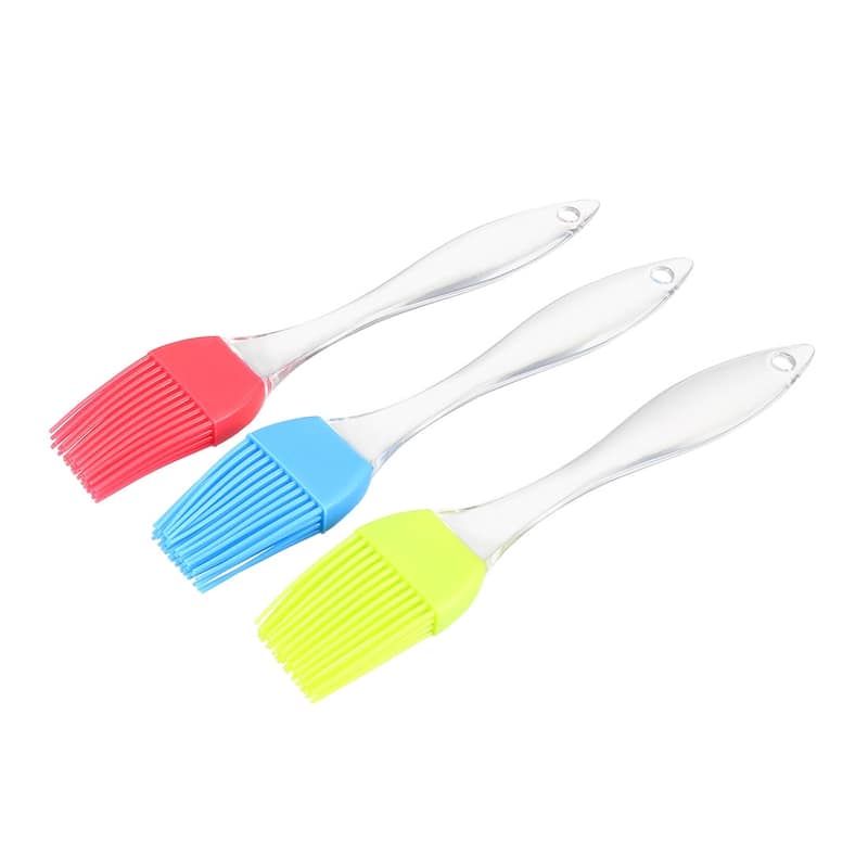 Silicone Basting Pastry Brushes for BBQ Grill Baking Kitchen Cooking 3Pcs - Random Color