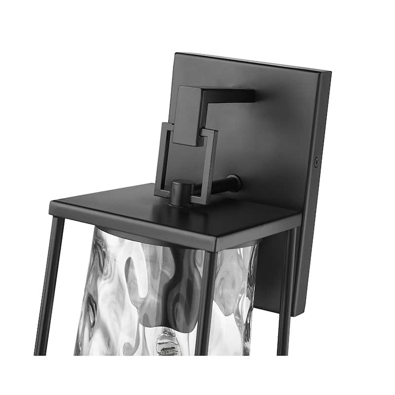 Millennium Lighting Dutton 1 Light Outdoor Wall Sconce in Powder Coat Black