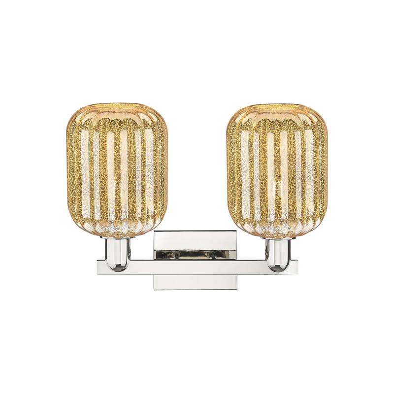 Innovations Lighting Downtown Urban - Preston - 2 Light 16" Jar Shade Bath Vanity Light